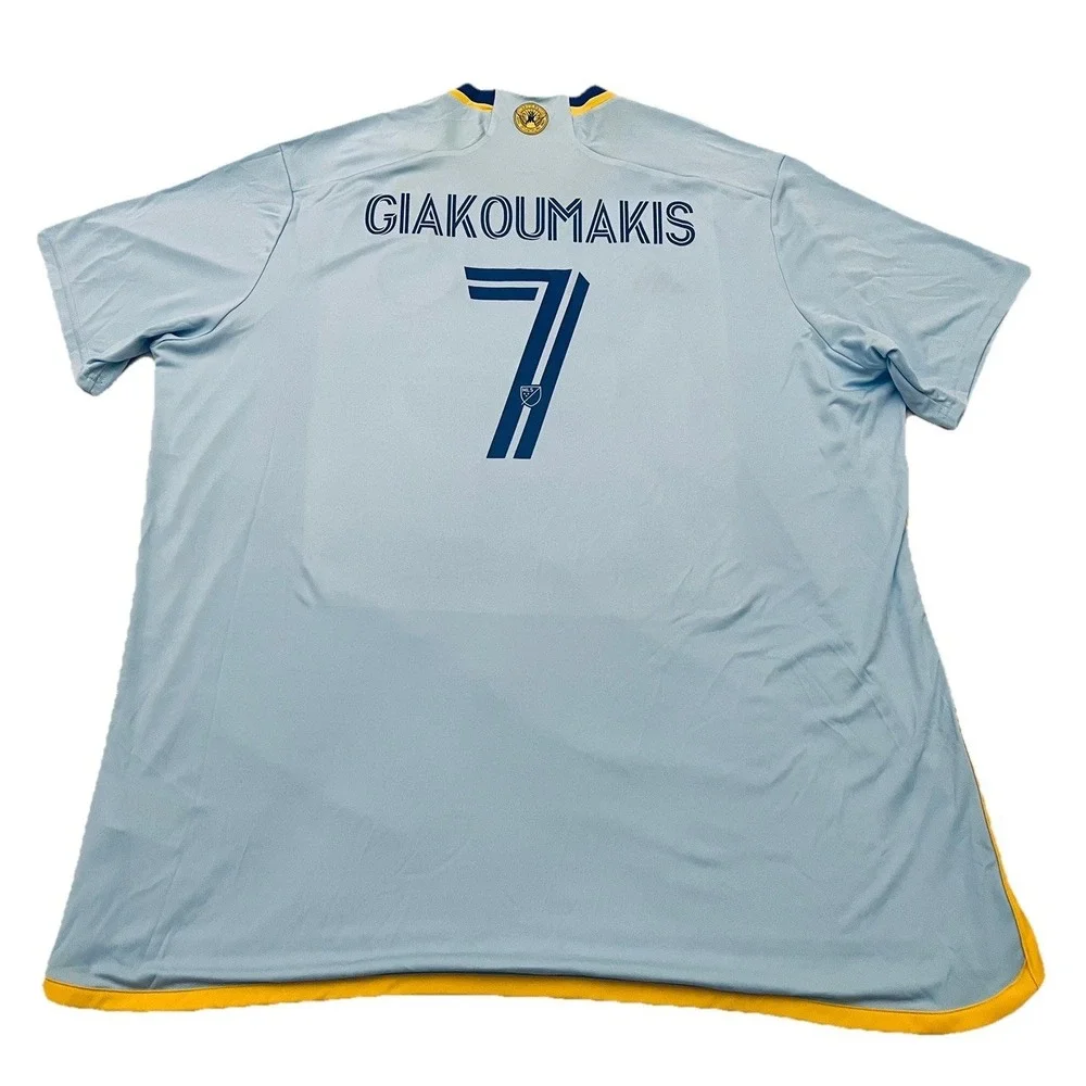 NEW Atlanta United Giorgos Giakoumakis Adidas 2024-25 Away Jersey 3XL Blue